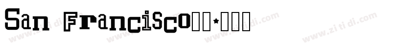San Francisco字体字体转换